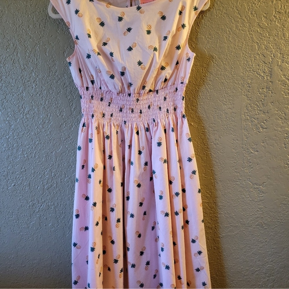 Pink Floral Kids Dress - Picture 2 of 4